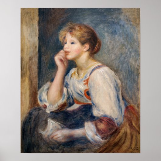 Pierre-Auguste Renoir - Frau mit einem Brief Poster (Vorne)