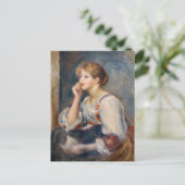 Pierre-Auguste Renoir - Frau mit einem Brief Postkarte (Stehend Vorderseite)