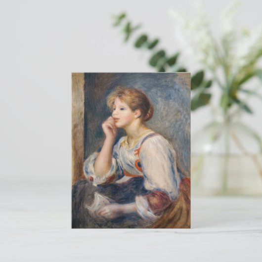 Pierre-Auguste Renoir - Frau mit einem Brief Postkarte (Stehend Vorderseite)
