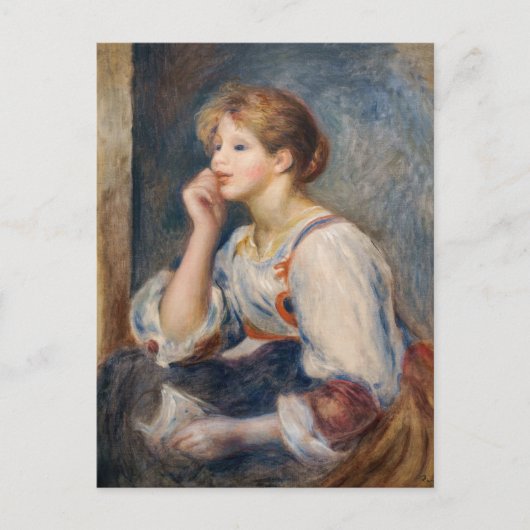 Pierre-Auguste Renoir - Frau mit einem Brief Postkarte (Vorderseite)
