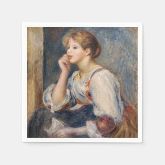 Pierre-Auguste Renoir - Frau mit einem Brief Serviette (Vorderseite)