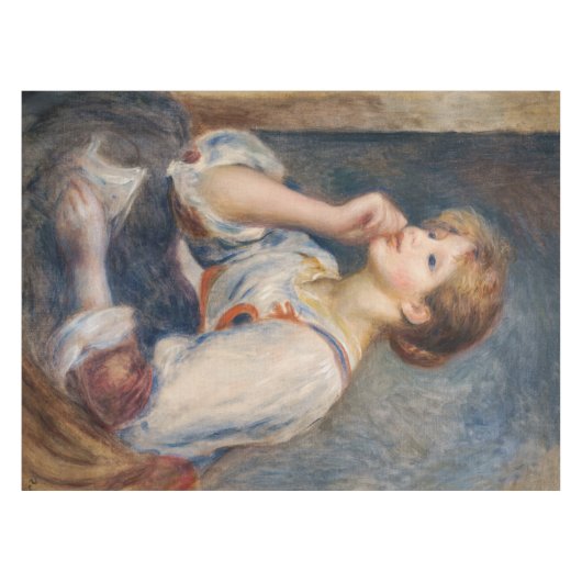 Pierre-Auguste Renoir - Frau mit einem Brief Tischdecke (Vorderseite (Horizontal))