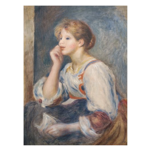 Pierre-Auguste Renoir - Frau mit einem Brief Tischdecke (Vorderseite)