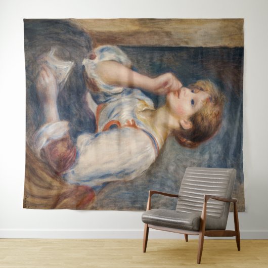 Pierre-Auguste Renoir - Frau mit einem Brief Wandteppich (Beispiel (Horizontal))