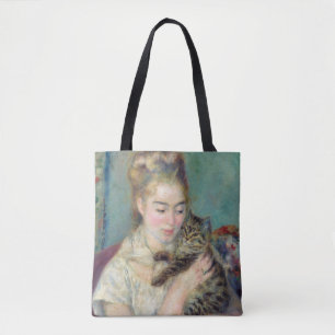 Pierre-Auguste Renoir - Frau mit einer Katze Tasche