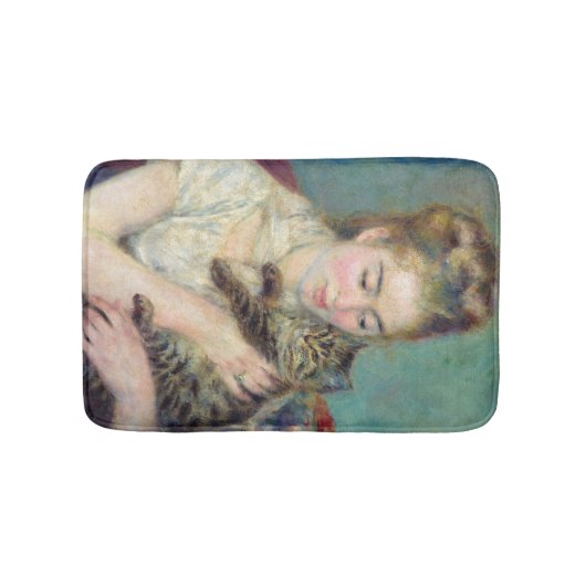 Pierre-Auguste Renoir - Frau mit Katze Badematte (Vorderseite)