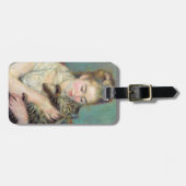 Pierre-Auguste Renoir - Frau mit Katze Gepäckanhänger (Vorderseite horizontal)