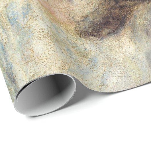 Pierre-Auguste Renoir - Frau mit Katze Geschenkpapier (Rolleneckpunkt)