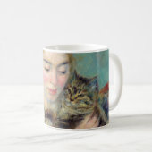 Pierre-Auguste Renoir - Frau mit Katze Kaffeetasse (VorderseiteRechts)