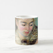 Pierre-Auguste Renoir - Frau mit Katze Kaffeetasse (Mittel)