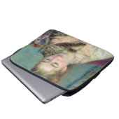 Pierre-Auguste Renoir - Frau mit Katze Laptopschutzhülle (Vorne Knopf)