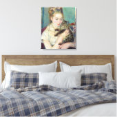 Pierre-Auguste Renoir - Frau mit Katze Leinwanddruck (Insitu (Schlafzimmer))