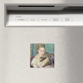 Pierre-Auguste Renoir - Frau mit Katze Magnet (In Situ (Geschirrspüler))