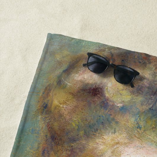 Pierre-Auguste Renoir - Frau mit Katze Strandtuch (Beispiel)