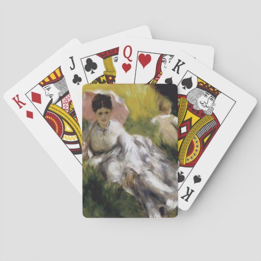 Pierre-Auguste Renoir-Frau mit Parasol Spielkarten (Rückseite)