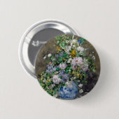 Pierre-Auguste Renoir - Frühlingsstrauß Button (Vorne & Hinten)