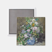 Pierre-Auguste Renoir - Frühlingsstrauß Magnet (Vorderseite/Rückseite)
