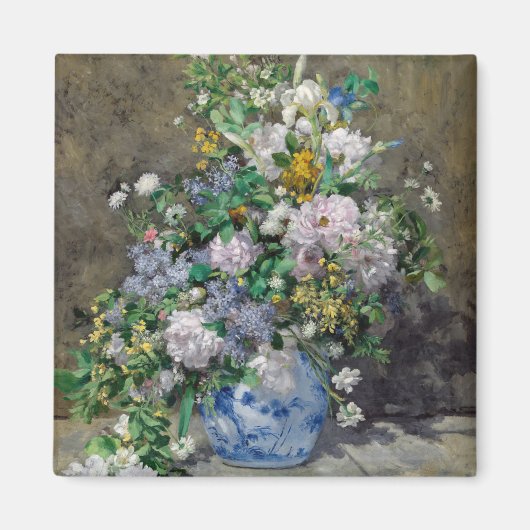 Pierre-Auguste Renoir - Frühlingsstrauß Magnet (Vorne)