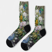 Pierre-Auguste Renoir - Frühlingsstrauß Socken (Linkes Detail)