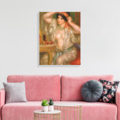 Pierre Auguste Renoir | Gabrielle im Spiegel Leinwanddruck (Insitu (Wohnzimmer))