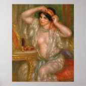 Pierre Auguste Renoir | Gabrielle im Spiegel Poster (Vorne)