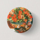 Pierre-Auguste Renoir Geraniums and Cats Button (Vorderseite)