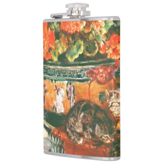 Pierre-Auguste Renoir Geraniums and Cats Flachmann (Links)