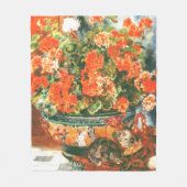 Pierre-Auguste Renoir Geraniums and Cats Fleecedecke (Vorderseite)