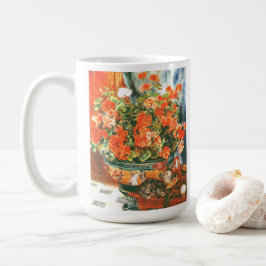 Pierre-Auguste Renoir Geraniums and Cats Kaffeetasse
