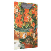 Pierre-Auguste Renoir Geraniums and Cats Klemmbrett (Rechts)