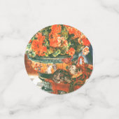 Pierre-Auguste Renoir Geraniums and Cats Konfetti (Klein Vorderseite)