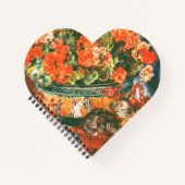 Pierre-Auguste Renoir Geraniums and Cats Notizblock (Vorderseite)