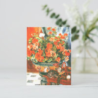 Pierre-Auguste Renoir Geraniums and Cats
