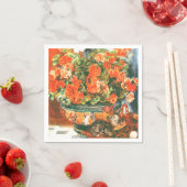 Pierre-Auguste Renoir Geraniums and Cats Serviette (Beispiel)