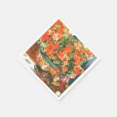 Pierre-Auguste Renoir Geraniums and Cats Serviette (Ecke)