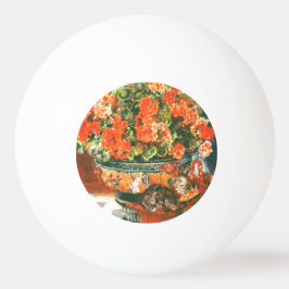 Pierre-Auguste Renoir Geraniums and Cats Tischtennisball