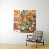 Pierre-Auguste Renoir Geraniums and Cats Wandteppich (Beispiel)