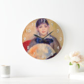 Pierre-Auguste Renoir - Girl with a Fan Große Wanduhr (Zuhause)