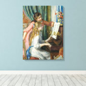 Pierre-Auguste Renoir Girls am Piano Leinwanddruck (Insitu (Holzboden))