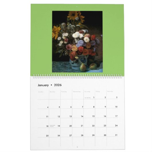 Pierre-Auguste Renoir-Grafik Kalender (Jan 2026)