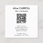 Pierre-Auguste Renoir - Grid Collage - QR-Code Quadratische Visitenkarte (Rückseite)