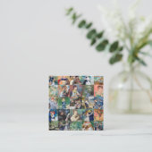 Pierre-Auguste Renoir - Grid Collage - QR-Code Quadratische Visitenkarte (Stehend Vorderseite)