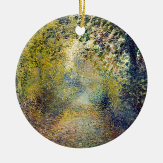 Pierre-Auguste Renoir - Im Wald Keramik Ornament (Vorne)