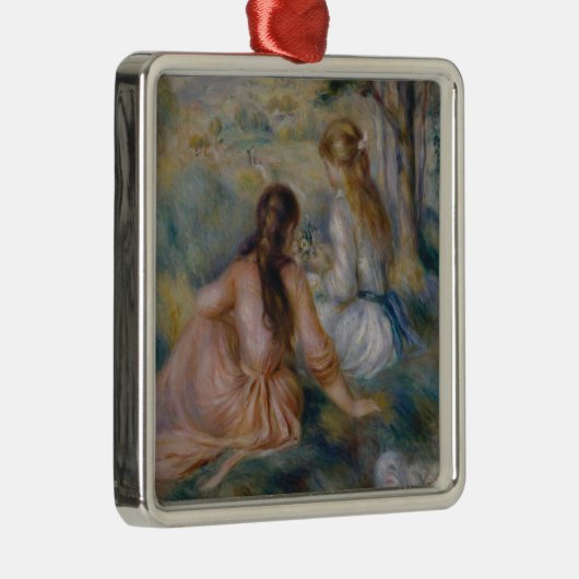 Pierre Auguste Renoir | in der Wiese Silbernes Ornament (Rechts)