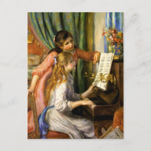 Pierre-Auguste Renoir - Jeunes Filles au Piano Postkarte (Vorderseite)