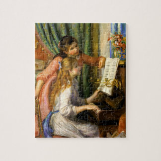 Pierre-Auguste Renoir- - JeunesFilles Au Klavier Puzzle