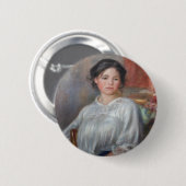 Pierre-Auguste Renoir - Junge Frau sitzend Button (Vorne & Hinten)