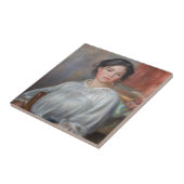 Pierre-Auguste Renoir - Junge Frau sitzend Fliese (Seite)