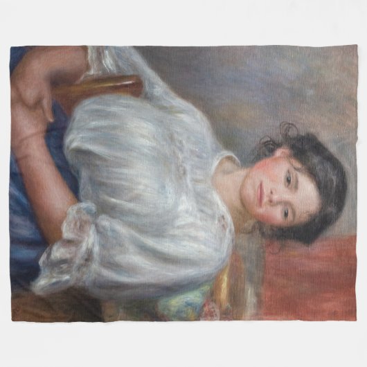 Pierre-Auguste Renoir - Junge Frau sitzt Fleecedecke (Vorderseite (Horizontal))