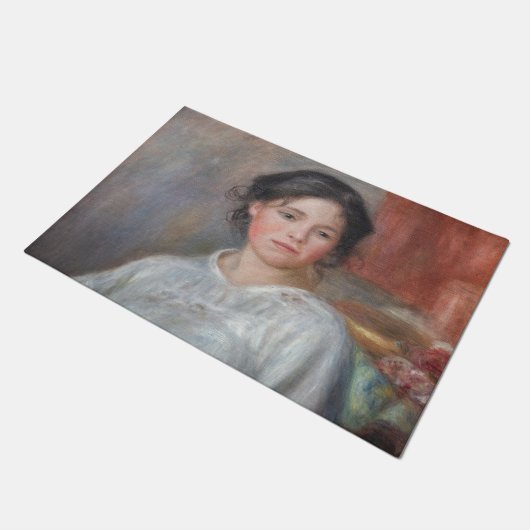 Pierre-Auguste Renoir - Junge Frau sitzt Fußmatte (Schrägansicht)